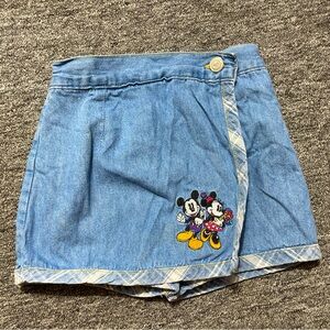 Vintage Mickey Co Mickey Minnie Mouse Skirt Skort Kids Girls Skort Shorts Size 4